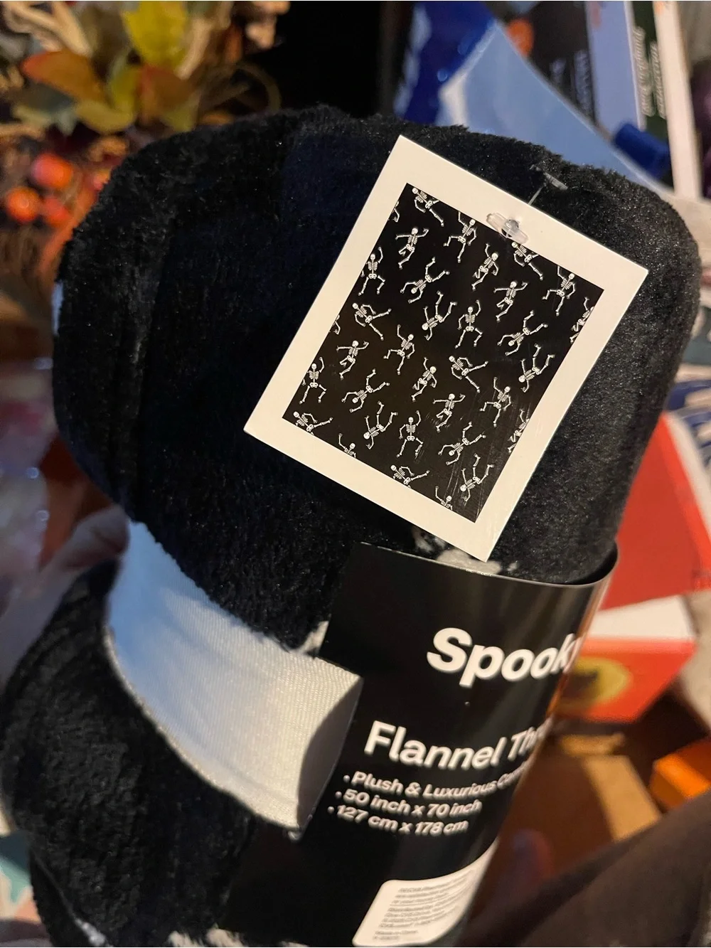 Black Skeletons Blanket